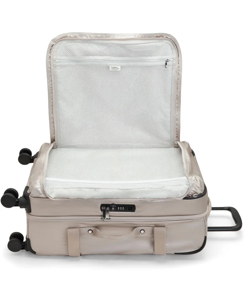 Kipling  Spontaneous 66 Cm Medium 4-Double Wheeled Cabin Luggage Trolley - Metallic Glow  | Best Price UAE